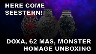 Here Come Seestern  Doxa 62 Mas Monster Homage Unboxing [upl. by Lesab]