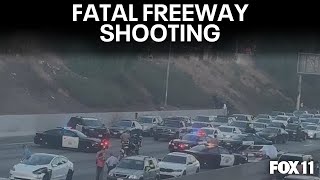 Deadly LA shooting shuts down parts of 5 Freeway [upl. by Adrien]