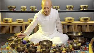 Chakra Alignment with Gong Meditationsingingbowlmeditationmusicsoundbathssleep [upl. by Eppesiug]