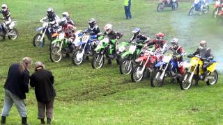 KDX 200 Riders Battle for the First Corner GNCC Rnd 1 [upl. by Tuck]