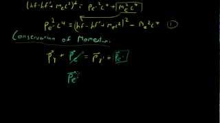 Deriving the Compton Scattering Formula Part 2 [upl. by Gerald460]