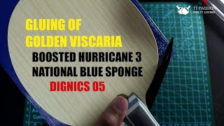 How to Glue Golden Viscaria with Boosted Rubber 如何將灌油膠皮粘在蝴蝶王金標 [upl. by Debor]