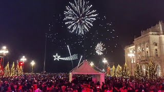 Capodanno a Trieste il conto alla rovescia e i fuochi in piazza Unità [upl. by Nasya]