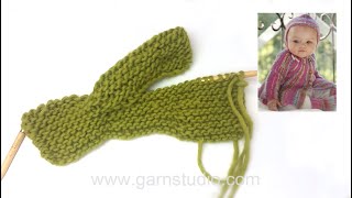 How to knit the sleeve with short rows in DROPS Baby 163 [upl. by Carmena]