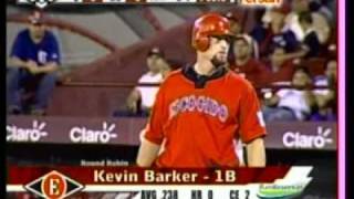 Kevin Barker decide partido Escogido vs Gigantes del Cibao 04 Enero 2010flv [upl. by Hwang]