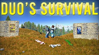 How a DUO Survives on a 100 Pop Server  Rust Console Edition [upl. by Akinam918]