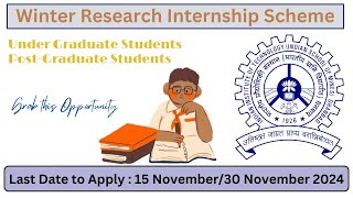 Apply Now  Research Internship 2024  IIT Dhanbad [upl. by Enitsuj]