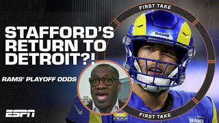 Matthew Stafford could ABSOLUTELY return to Detroit amp beat the Lions ❗  Shannon Sharpe  First Take [upl. by Joelynn937]