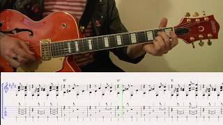 Brian Setzer  Mystery Train guitar tab [upl. by Yenffad]