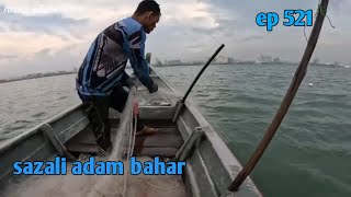 Menjaring bawal dan terus masak ep521 [upl. by Yrrum]