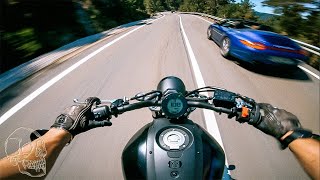 MOUNTAIN RIDE XSR700 amp PORSCHE CARRERA 4S RAW Onboard [upl. by Rehpretsirhc67]