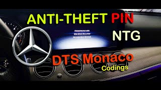 UNLOCK ANTI  THEFT PIN W213 MERCEDES  DTS MONACO  DIEBSTAHLSCHUTZ [upl. by Assirahc93]