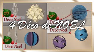 Christmas 4 diy deco de Noel boule en papier [upl. by Aneen]