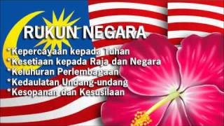 Lagu Rukun Negara 5 Prinsip Rukun Negara [upl. by Jamnis]