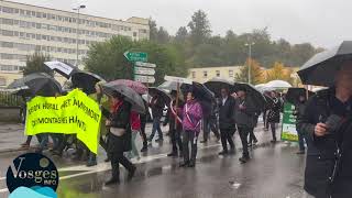 Manifestation à Remiremont pour lavenir du Centre Hospitalier [upl. by Tedra889]