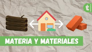 La Materia y Los Materiales diferencias y ejemplos [upl. by Hairehcaz861]