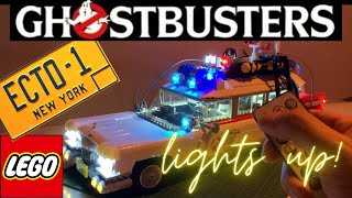 Kyglaring Lego Ghostbusters Ecto1 LED light sound kit 10274 Full Unboxing amp Review [upl. by Razaele909]