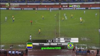 HD Gabon vs Brazil 02 Highlights and goals from Internationals  Friendly Game  20111110 [upl. by Ellehcram]