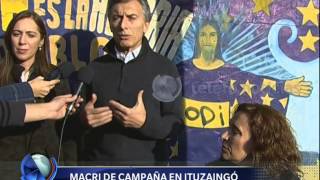 Macri de campaña en Ituzaingó  Telefe Noticias [upl. by Orimisac831]