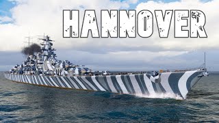 World of WarShips Hannover  5 Kills 352K Damage [upl. by Rossing711]