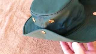 Shaping a Tilley Hat in 4k UHD [upl. by Leerzej]