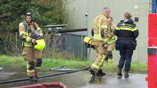 brand snel onder controle in pand hondenvereniging aan Rivium Promenade in Capelle aan den IJssel [upl. by Cooperman468]