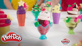 PlayDoh  Ultimate Swirl Ice Cream Maker Official Spot [upl. by Suhcnip572]