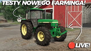 🌾DZIEŃ TRZECI TESTOWANIA🚜FS25🔴LIVE [upl. by Demott]