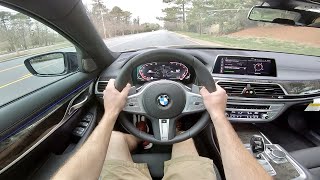 2022 BMW 740i POV Drive First Impressions ASMR [upl. by Primaveras657]