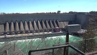 HD VID Fall or winter  Hydroelectric dam [upl. by Leiso]