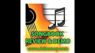 SONGBOOK APP for iPad IPhone PC Surface Mac  review and demo [upl. by Yv]