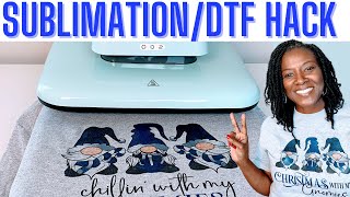 SUBLIMATION ON COTTON WITH DTF POWDER HACK  SUBLIMATION HACK [upl. by Copeland580]