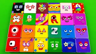 Numberblocks – Looking All SLIME With Square Coloring – Satisfying Videos ASMR [upl. by Inor]