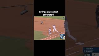 Grimace Mets Eliminated sports baseball mlb foryou [upl. by Smada]