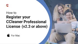 How to register your CCleaner Professional license for Mac v23 or above [upl. by Enilatan960]