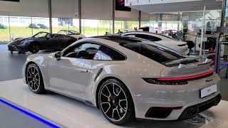 8k Crayon Porsche 992 Turbo S in super high resolution at Porsche Center Jönköping 8k [upl. by Dlopoel]