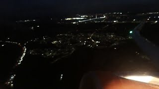 EasyJet Airbus A320200 night takeoff from Edinburgh Airport EDI [upl. by Ailongam]