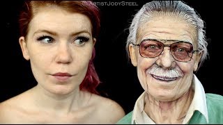 Stan Lee Tribute  A Body Art Makeup Video [upl. by Heyra]