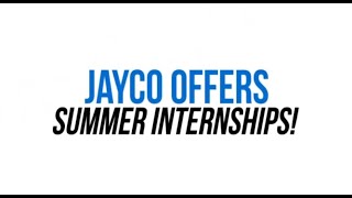 Jayco Summer Internship Program  Jayco RV [upl. by Moriah497]