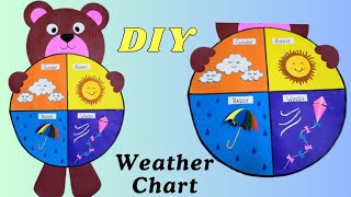 Weather Chart for Classroom Decoration  Class Decor  DIY Weather Craft craftthebest1 [upl. by Ecidnarb446]