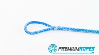 722 How to make a locksplice in single braided Dyneema rope one end fixed [upl. by Katharine]