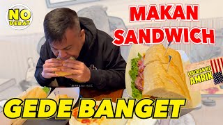 KULIDEL MAKAN SANDWICH GEDE BANGET DI PIER 39  LIBURAN KE AMERIKA [upl. by Rehpinej]