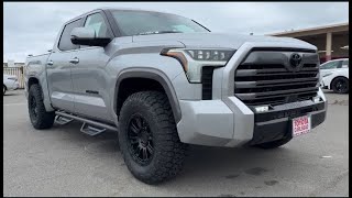 Toyota Tundra Lifted 2024 in Celestial Silver with Black Interior [upl. by Pliam]