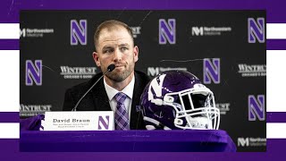 Northwestern Football  David Braun Named Dan and Susan Jones Family Head Football Coach [upl. by Tivad]