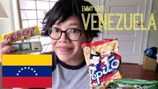 Emmy Eats Venezuela  tasting Venezuelan snacks amp sweets [upl. by Nilre]