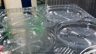 Vacuum forming process to manufacture horn plastic turnover transport pallet [upl. by Bolanger72]