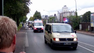 GROSSBRAND IN DÜNGEMITTELFABRIK Führungsfahrzeug DRK KV Mettmann Betreuungszug DRK KV Neuss [upl. by Michail507]