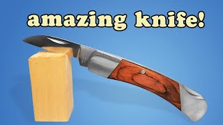 AMAZING Pocket Knife for Whittling MasterCarver Pocket Whittler II Review [upl. by Lyssa]