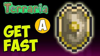 Terraria how to get Paladin Shield EASY  Terraria 1449 Paladin Shield [upl. by Tnelc]