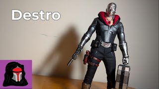 Destro  ThreeZero GI Joe 16 Scale Figure Review [upl. by Simpkins556]